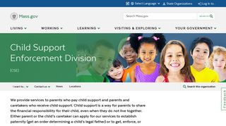 Child Support Enforcement Division | Mass.gov