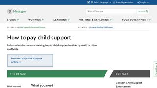 How to pay child support | Mass.gov