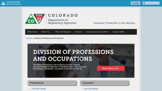 Division of Professions and Occupations | Department ... - Colorado.gov