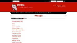 Students - Dora Consolidated Schools