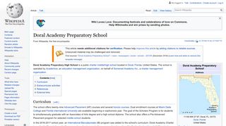 Doral Academy Preparatory School - Wikipedia