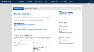 Dorman Trading - CME Group