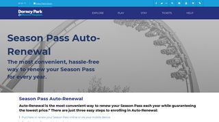 Season Pass Auto-Renewal | Dorney Park