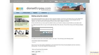 Bidding using this website - Dorset Home Choice - dorsetforyou.com