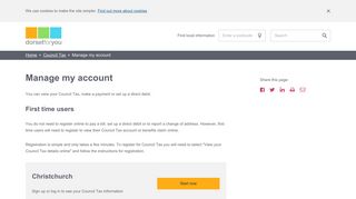 Manage my account - Dorset For You