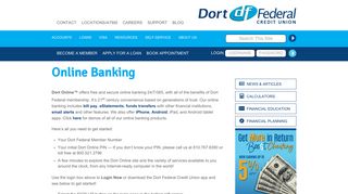Online Banking - Dort Federal Credit Union