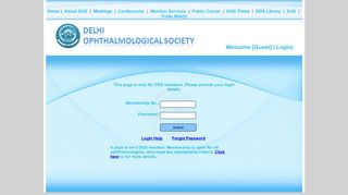 Login - Delhi Ophthalmological Society