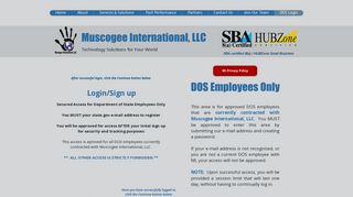 Muscogee Internationl | DOS Login