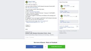 Doscst - Rotcu - How to view your Grades ?? Just Log-in... | Facebook