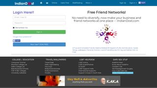 Login IndianDost Friend Networks