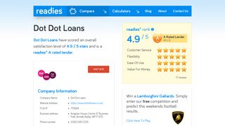 Dot Dot Loans Reviews - readies.co.uk