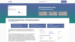 Everything on dotexpressway.com. Dot Foods: Dot Expressway - Dot ...