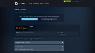 Steam Support - Dota 2