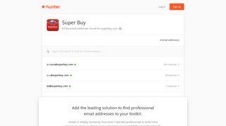 Super Buy - email addresses & email format • Hunter - Hunter.io