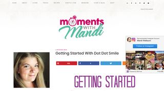 Getting Started With Dot Dot Smile - Moments With Mandi