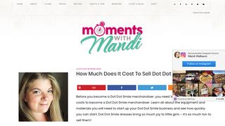 How Much Does It Cost To Sell Dot Dot Smile - Moments With Mandi