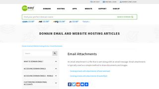 Email Attachments - Doteasy.com