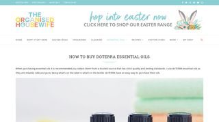 How to Buy doTERRA Essential Oils - The Organised Housewife