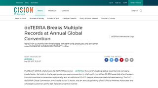 doTERRA Breaks Multiple Records at Annual Global Convention