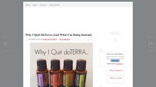 Why I Quit DoTerra (And What I'm Doing Instead) - Becoming Peculiar