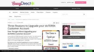 Three Reasons to Upgrade your doTERRA Customer Account - Direct ...