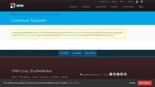 DNN Customer Support Login | DNN (DotNetNuke)