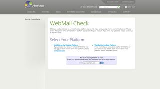 WebMail - Dotster