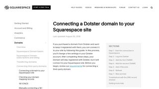 Connecting a Dotster domain to your Squarespace site ...