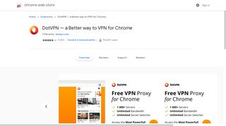 DotVPN — a Better way to VPN for Chrome - Google Chrome