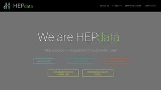 HEPdata – The national leader in matching gift donations