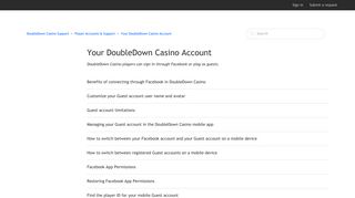 Your DoubleDown Casino Account – DoubleDown Casino Support