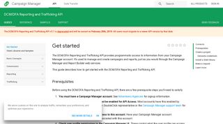 Get started | Campaign Manager | Google Developers