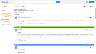 Can't sign into DoubleClick Studio - Google Groups