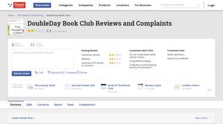 51 DoubleDay Book Club Reviews and Complaints @ Pissed Consumer
