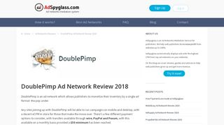 DoublePimp Ad Network Review (2018): compare CPM rates ...