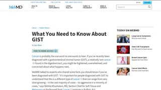 What You Need to Know About GIST - WebMD