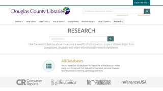 Research Databases | Douglas County Libraries