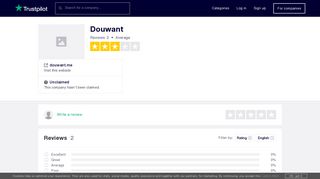 Douwant Reviews | Read Customer Service Reviews of douwant.me
