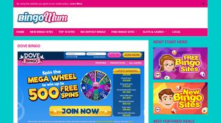 Dove Bingo | Claim up to 500 FREE Spins on Fluffy Favourites!