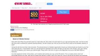 Dove Slots | Up to 500 FREE SPINS on Starburst | Spin The Mega Re