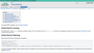 TestInstallation - Dovecot Wiki