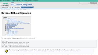 SSL/DovecotConfiguration - Dovecot Wiki