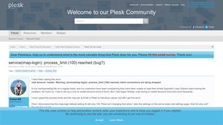 service(imap-login): process_limit (100) reached (bug?) - Plesk Forum