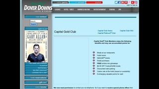 Capital Gold Club, Delaware Casino - Dover Downs® Hotel and Casino