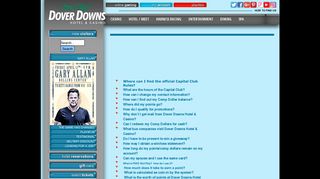 Capital Club FAQ - Dover Downs Hotel & Casino