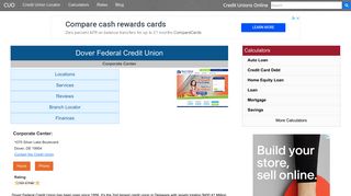 Dover Federal Credit Union - Dover, DE - Credit Unions Online