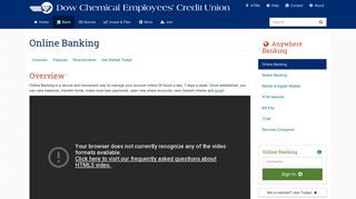 Online Banking | Dow Chemical Employees' Credit Union