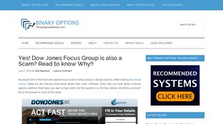 Yes! Dow Jones Focus Group is also a Scam? Read to know Why ...