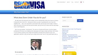 Why Down Under Visa - Down Under Visa Philippines