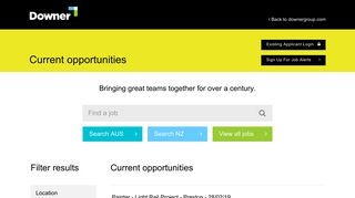 Current opportunities - Downer Careers